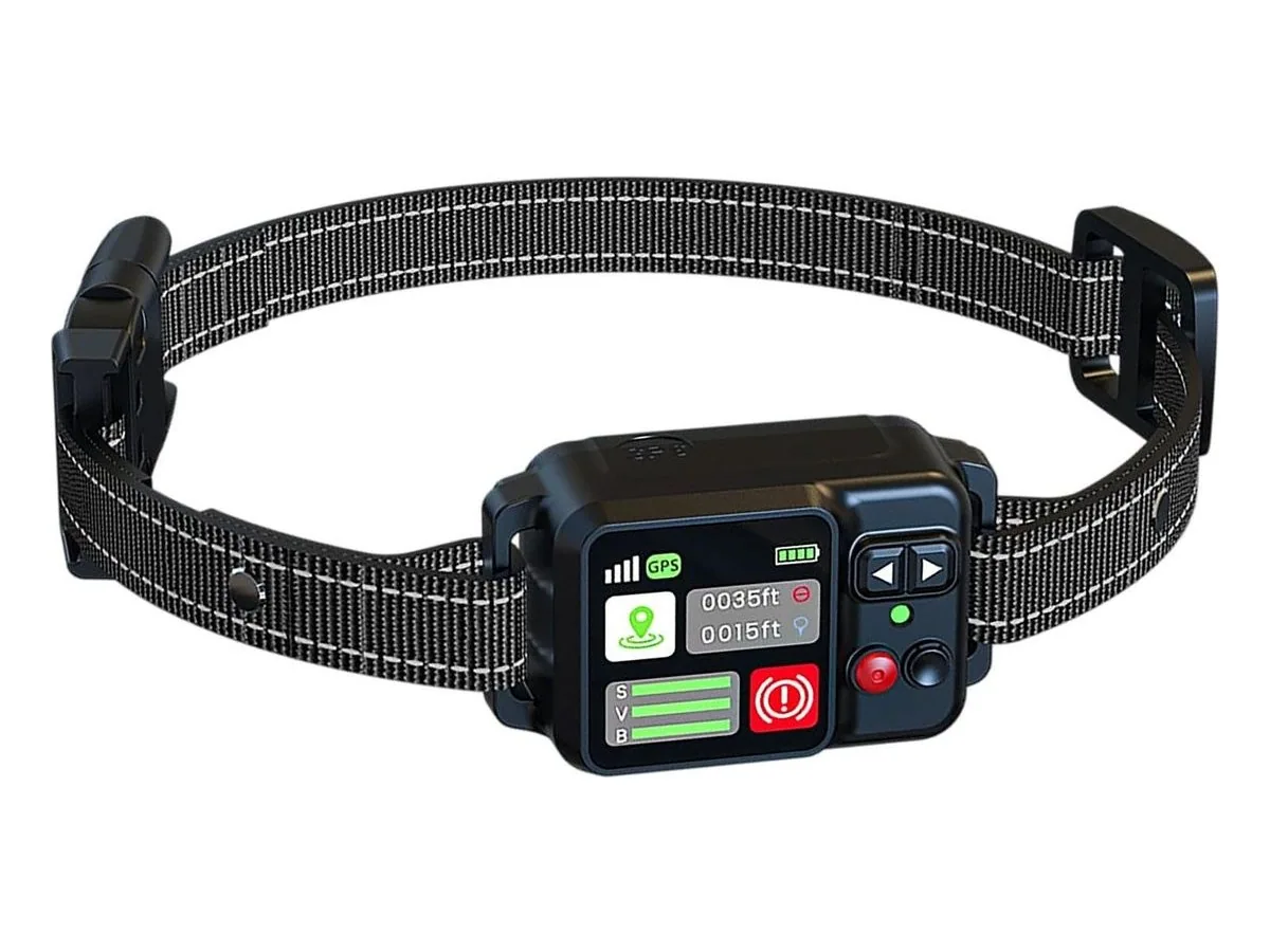 Wireless dog fence system with GPS collar
