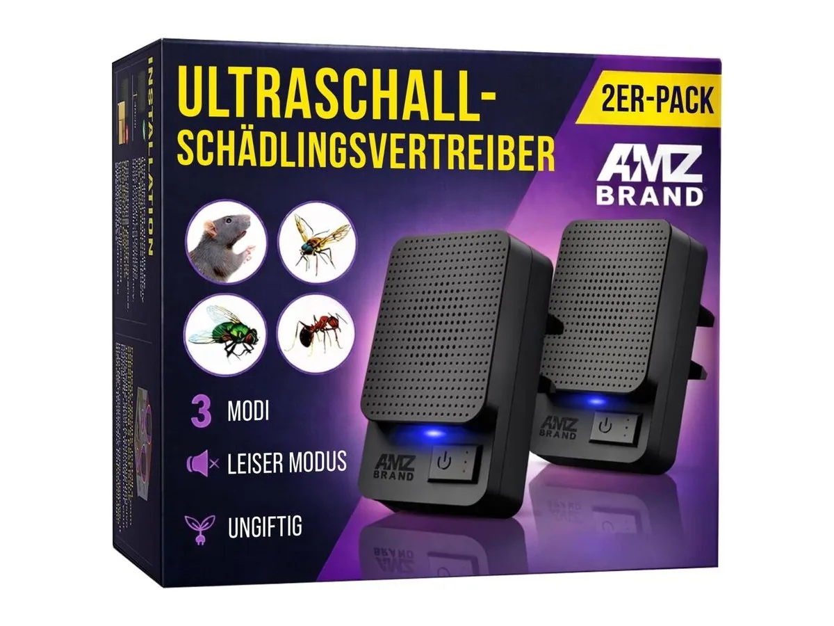 AMZ BRAND ultrasonic pest repeller 2-pack